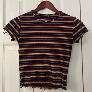Small striped crop top